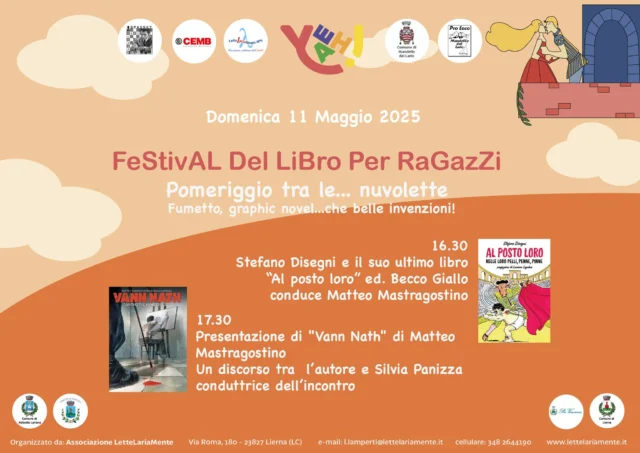 📅 #crossover tra amici di #beccogiallo Domenica 11 maggio a @lettelariamente: @mastro_teo intervista @stefanodisegni presentando il suo ultimo libro, "Al posto loro. Nelle loro pelli, penne, pinne", otto episodi in cui i ruoli sono invertiti e al posto loro, degli animali, ci siamo noi.