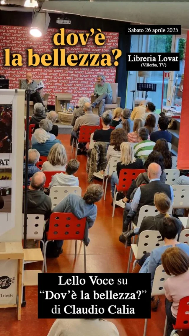 📌 Il poeta @lellovoce dalla presentazione del libro di @nuvoleonline "Dov'è la bellezza? Kamaran Najm, il primo fotografo di guerra curdo-iracheno" presso la libreria @lovat_ (TV) lo scorso 26 aprile.