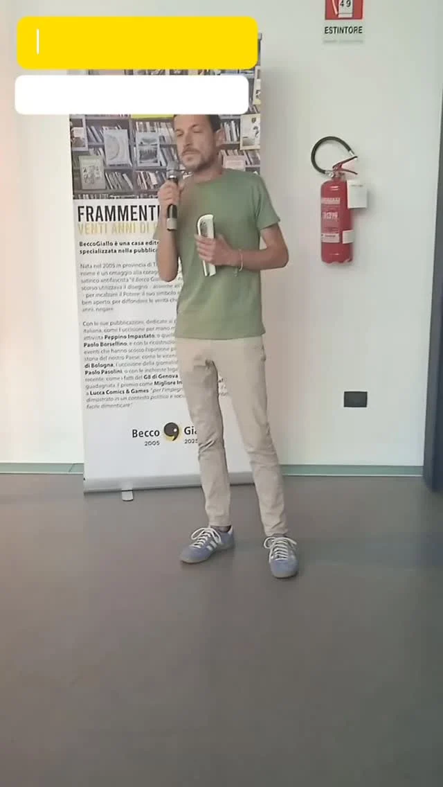 📅 Sabato 21 giugno è stata inaugurata la mostra “Frammenti d’Italia” #ventiannidibeccogiallo organizzata da @comunepadova Assessorato alla Cultura presso il Centro Culturale San Gaetano di #Padova, la città dove ha sede la casa editrice.
📌 Riproponiamo l’intervento introduttivo di Guido Ostanel, direttore editoriale, suddividendolo in quattro parti, come le sezioni in cui è organizzata l’esposizione. 📍 Spazio alla collana #CriticalKids!

Guarda tutte le puntate seguendo:
4️⃣ #frammentiditaliabeccogiallo 4 di 4
(Ma continua a seguirci che aggiungiamo una pillola speciale!)
